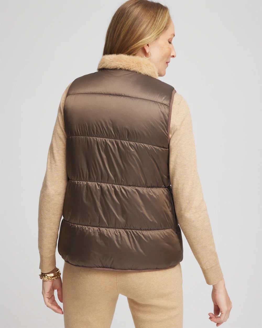 Zenergy® Reversible Faux-Fur Vest | Chico's Zenergy® Reversible Faux-Fur Vest | Chico's